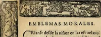 An illustration from Emblemas morales de Don Sebastian de Couarrubias Orozco, capellan del rey N.S. Maestrescuela, y canonigo de Cuenca, consultor del santo oficio (1610)