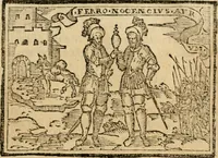 An illustration from Emblemas morales de Don Sebastian de Couarrubias Orozco, capellan del rey N.S. Maestrescuela, y canonigo de Cuenca, consultor del santo oficio (1610)