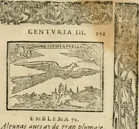 An illustration from Emblemas morales de Don Sebastian de Couarrubias Orozco, capellan del rey N.S. Maestrescuela, y canonigo de Cuenca, consultor del santo oficio (1610)