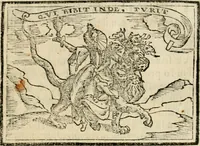 An illustration from Emblemas morales de Don Sebastian de Couarrubias Orozco, capellan del rey N.S. Maestrescuela, y canonigo de Cuenca, consultor del santo oficio (1610)