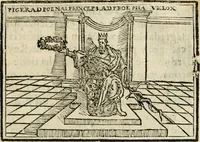 An illustration from Emblemas morales de Don Sebastian de Couarrubias Orozco, capellan del rey N.S. Maestrescuela, y canonigo de Cuenca, consultor del santo oficio (1610)