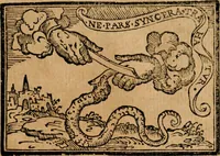 An illustration from Emblemas morales de Don Sebastian de Couarrubias Orozco, capellan del rey N.S. Maestrescuela, y canonigo de Cuenca, consultor del santo oficio (1610)