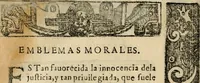 An illustration from Emblemas morales de Don Sebastian de Couarrubias Orozco, capellan del rey N.S. Maestrescuela, y canonigo de Cuenca, consultor del santo oficio (1610)