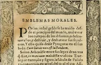 An illustration from Emblemas morales de Don Sebastian de Couarrubias Orozco, capellan del rey N.S. Maestrescuela, y canonigo de Cuenca, consultor del santo oficio (1610)