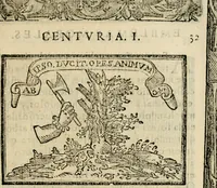 An illustration from Emblemas morales de Don Sebastian de Couarrubias Orozco, capellan del rey N.S. Maestrescuela, y canonigo de Cuenca, consultor del santo oficio (1610)