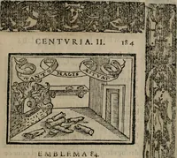 An illustration from Emblemas morales de Don Sebastian de Couarrubias Orozco ... (1610)