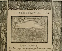 An illustration from Emblemas morales de Don Sebastian de Couarrubias Orozco ... (1610)