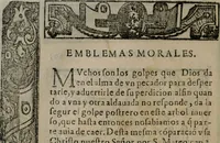 An illustration from Emblemas morales de Don Sebastian de Couarrubias Orozco ... (1610)