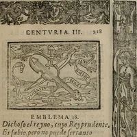 An illustration from Emblemas morales de Don Sebastian de Couarrubias Orozco ... (1610)