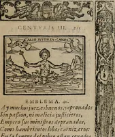An illustration from Emblemas morales de Don Sebastian de Couarrubias Orozco ... (1610)