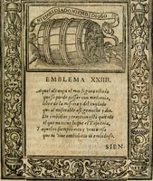 An illustration from Emblemas morales de Don Iuan de Horozco Covarruuias... (1604)