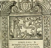 An illustration from Emblemas morales de Don Iuan de Horozco Covarruuias... (1604)