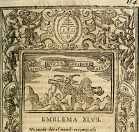 An illustration from Emblemas morales de Don Iuan de Horozco Covarruuias... (1604)
