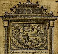 Picture 88 of 176 from Emblemas morales de Don Iuan de Horozco y Couarruuias Arcediano de Cuellar en la Santa Yglesia de Segouia. (1591), leaf 414