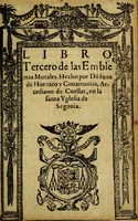 Picture 93 of 176 from Emblemas morales de Don Iuan de Horozco y Couarruuias Arcediano de Cuellar en la Santa Yglesia de Segouia. (1591), leaf 424