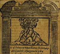 Picture 98 of 176 from Emblemas morales de Don Iuan de Horozco y Couarruuias Arcediano de Cuellar en la Santa Yglesia de Segouia. (1591), leaf 448