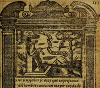 Picture 103 of 176 from Emblemas morales de Don Iuan de Horozco y Couarruuias Arcediano de Cuellar en la Santa Yglesia de Segouia. (1591), leaf 464