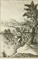An illustration from Emblemata amatoria = Emblems of love = Embleme d'amore = Emblemes d'amour : in four languages, dedicated to the ladys (1683)