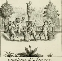 Picture 37 of 44 from Emblemata amatoria = Emblems of love = Embleme d'amore = Emblemes d'amour : in four languages, dedicated to the ladys (1683), leaf 149