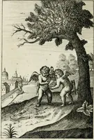 An illustration from Emblemata amatoria = Emblems of love = Embleme d'amore = Emblemes d'amour : in four languages, dedicated to the ladys (1683)