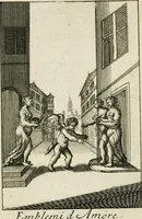 An illustration from Emblemata amatoria = Emblems of love = Embleme d'amore = Emblemes d'amour : in four languages, dedicated to the ladys (1683)