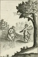 Picture 20 of 44 from Emblemata amatoria = Emblems of love = Embleme d'amore = Emblemes d'amour : in four languages, dedicated to the ladys (1683), leaf 77