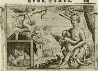 Picture 61 of 99 from Emblemata amatoria Georgii Camerarii (1627), leaf 110
