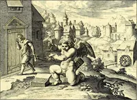 Picture 11 of 30 from Emblemata amatoria. Afbeeldinghen van minne. Emblemes d'amovr (1618), leaf 34