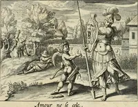 An illustration from Emblemata amatoria = Afbeeldinghen van minne = Emblemes d'amour (1618)