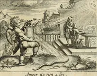 An illustration from Emblemata amatoria = Afbeeldinghen van minne = Emblemes d'amour (1618)