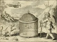 An illustration from Emblemata amatoria = Afbeeldinghen van minne = Emblemes d'amour (1618)