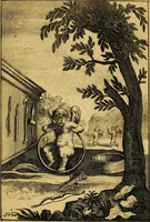 An illustration from Emblemata amatoria : emblemes d'amour en quatre langue [i.e. langues] (1690)