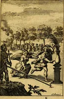 An illustration from Emblemata amatoria : emblemes d'amour en quatre langue [i.e. langues] (1690)