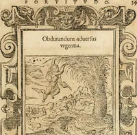Picture 73 of 304 from Emblemata Andreae Alciati, iurisconsulti clarissimi (1548), leaf 42