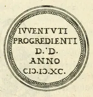An illustration from Emblemata anniversaria Academiae Altorfinae : stvdiorvm ivventvtis exercitandorvm cavsa proposita et variorvm orationibvs exposita (1597)