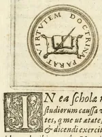 An illustration from Emblemata anniversaria Academiae Altorfinae : stvdiorvm ivventvtis exercitandorvm cavsa proposita et variorvm orationibvs exposita (1597)