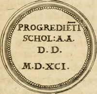 Picture 96 of 150 from Emblemata anniversaria Academiae Altorfinae : stvdiorvm ivventvtis exercitandorvm cavsa proposita et variorvm orationibvs exposita (1597), leaf 192