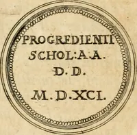 Picture 99 of 150 from Emblemata anniversaria Academiae Altorfinae : stvdiorvm ivventvtis exercitandorvm cavsa proposita et variorvm orationibvs exposita (1597), leaf 201