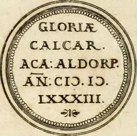 Picture 20 of 150 from Emblemata anniversaria Academiae Altorfinae : stvdiorvm ivventvtis exercitandorvm cavsa proposita et variorvm orationibvs exposita (1597), leaf 39