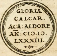 Picture 25 of 150 from Emblemata anniversaria Academiae Altorfinae : stvdiorvm ivventvtis exercitandorvm cavsa proposita et variorvm orationibvs exposita (1597), leaf 45