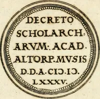 Picture 39 of 150 from Emblemata anniversaria Academiae Altorfinae : stvdiorvm ivventvtis exercitandorvm cavsa proposita et variorvm orationibvs exposita (1597), leaf 71