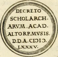 Picture 45 of 150 from Emblemata anniversaria Academiae Altorfinae : stvdiorvm ivventvtis exercitandorvm cavsa proposita et variorvm orationibvs exposita (1597), leaf 79