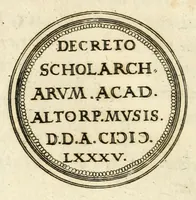 Picture 46 of 150 from Emblemata anniversaria Academiae Altorfinae : stvdiorvm ivventvtis exercitandorvm cavsa proposita et variorvm orationibvs exposita (1597), leaf 80