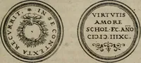 An illustration from Emblemata anniversaria Academiae Altorfinae : studiorum iuventutis exercitandorum causa proposita et variorum orationibus exposita (1597)
