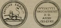 An illustration from Emblemata anniversaria Academiae Altorfinae : studiorum iuventutis exercitandorum causa proposita et variorum orationibus exposita (1597)