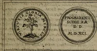 An illustration from Emblemata anniversaria Academiae Altorfinae : studiorum iuventutis exercitandorum causa proposita et variorum orationibus exposita (1597)