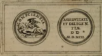 An illustration from Emblemata anniversaria Academiae Altorfinae : studiorum iuventutis exercitandorum causa proposita et variorum orationibus exposita (1597)