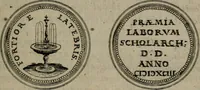 An illustration from Emblemata anniversaria Academiae Altorfinae : studiorum iuventutis exercitandorum causa proposita et variorum orationibus exposita (1597)