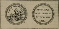 An illustration from Emblemata anniversaria Academiae Altorfinae : studiorum iuventutis exercitandorum causa proposita et variorum orationibus exposita (1597)
