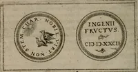An illustration from Emblemata anniversaria Academiae Altorfinae : studiorum iuventutis exercitandorum causa proposita et variorum orationibus exposita (1597)
